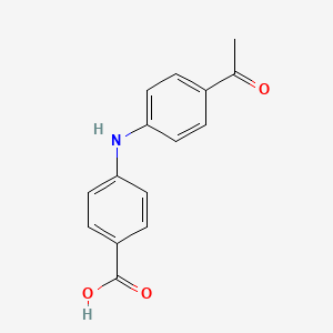 molecular formula C15H13NO3 B15357059 4-[(4-acetylphenyl)amino]benzoic Acid 