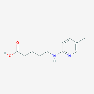 molecular formula C11H16N2O2 B15357068 5-[(5-Methylpyridin-2-yl)amino]pentanoic acid 