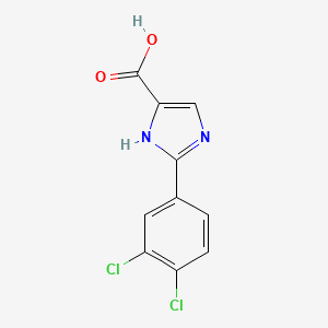 molecular formula C10H6Cl2N2O2 B15357116 2-(3,4-dichlorophenyl)-1H-imidazole-5-carboxylic acid 