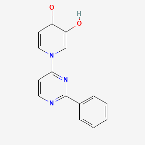 3-Hydroxy-1-(2-phenylpyrimidin-4-yl)pyridin-4-one