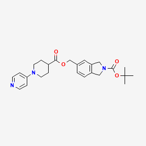 tert-butyl 5-[({[1-(pyridin-4-yl)piperidin-4-yl]carbonyl}oxy)methyl]-1,3-dihydro-2H-isoindole-2-carboxylate