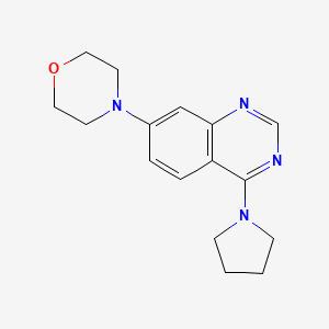 molecular formula C16H20N4O B15357213 4-(4-Pyrrolidin-1-ylquinazolin-7-yl)morpholine 