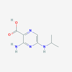 molecular formula C8H12N4O2 B15357230 3-Amino-5-(isopropylamino)pyrazine-2-carboxylic acid 