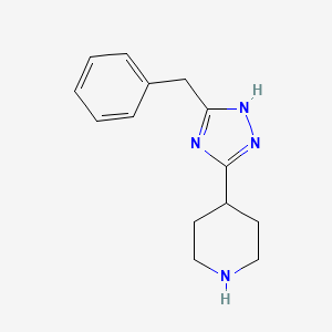 4-(5-benzyl-4H-1,2,4-triazol-3-yl)piperidine