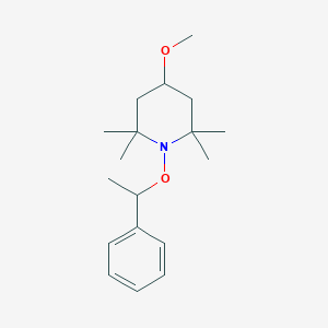 molecular formula C18H29NO2 B15357253 4-Methoxy-2,2,6,6-tetramethyl-1-(1-phenylethoxy)piperidine CAS No. 314772-59-3