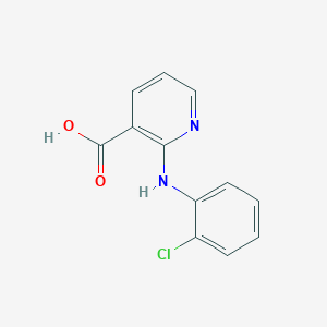 molecular formula C12H9ClN2O2 B15357259 2-(2-Chloroanilino)pyridine-3-carboxylic acid 