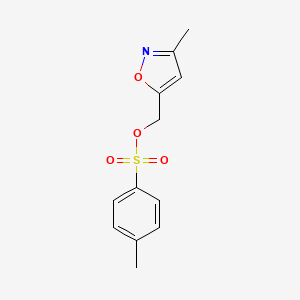 molecular formula C12H13NO4S B15357360 (3-Methyl-1,2-oxazol-5-yl)methyl 4-methylbenzenesulfonate 