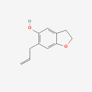 6-Prop-2-enyl-2,3-dihydro-1-benzofuran-5-ol