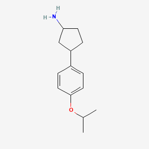 3-(4-Propan-2-yloxyphenyl)cyclopentan-1-amine