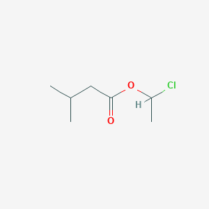 molecular formula C7H13ClO2 B15357557 1-Chloroethyl 3-methylbutanoate CAS No. 66344-39-6