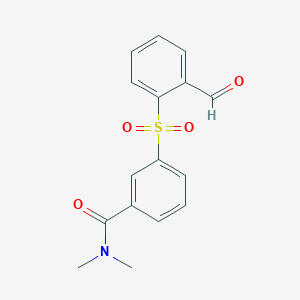 3-(2-formylphenyl)sulfonyl-N,N-dimethylbenzamide