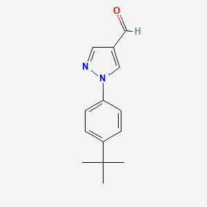 1-(4-Tert-butylphenyl)pyrazole-4-carbaldehyde