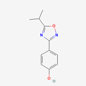 4-(5-Propan-2-yl-1,2,4-oxadiazol-3-yl)phenol