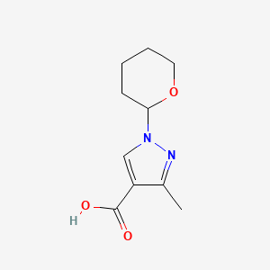 3-methyl-1-tetrahydro-2H-pyran-2-yl-1H-pyrazole-4-carboxylic acid