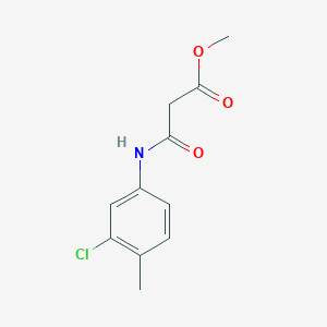 molecular formula C11H12ClNO3 B15357638 Methyl 3-(3-chloro-4-methylanilino)-3-oxopropanoate 