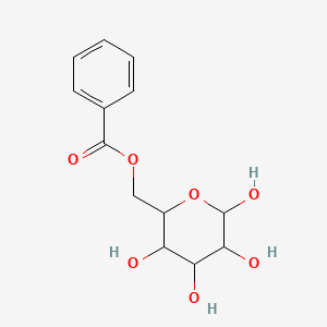 molecular formula C13H16O7 B15357647 6-O-Benzoyl-alpha-D-glucose 