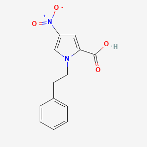 4-Nitro-1-(2-phenylethyl)pyrrole-2-carboxylic acid