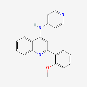 2-(2-methoxyphenyl)-N-pyridin-4-ylquinolin-4-amine