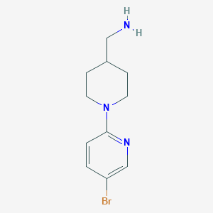 (1-(5-Bromopyridin-2-yl)piperidin-4-yl)methanamine