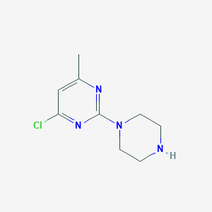 molecular formula C9H13ClN4 B15357780 4-Chloro-6-methyl-2-piperazin-1-ylpyrimidine 