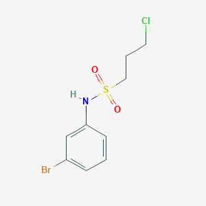 molecular formula C9H11BrClNO2S B15357816 N-(3-bromophenyl)-3-chloropropane-1-sulfonamide 