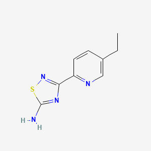 3-(5-Ethylpyridin-2-yl)-1,2,4-thiadiazol-5-amine