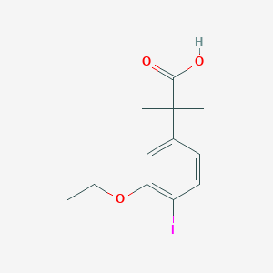 2-(3-Ethoxy-4-iodophenyl)-2-methylpropanoic acid