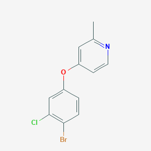 4-(4-Bromo-3-chlorophenoxy)-2-methylpyridine