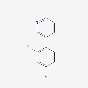 molecular formula C11H7F2N B15357877 3-(2,4-Difluorophenyl)pyridine 