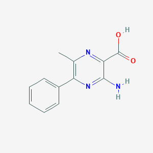 3-Amino-6-methyl-5-phenylpyrazine-2-carboxylic acid