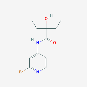 N-(2-bromopyridin-4-yl)-2-ethyl-2-hydroxybutanamide