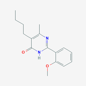 molecular formula C16H20N2O2 B15357916 5-Butyl-6-methyl-2-[2-(methyloxy)phenyl]-4(1H)-pyrimidinone 