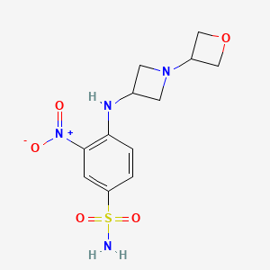 3-Nitro-4-[[1-(oxetan-3-yl)azetidin-3-yl]amino]benzenesulfonamide