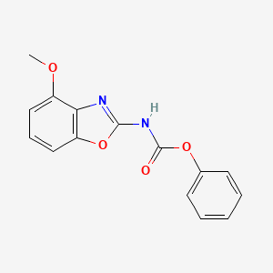 phenyl N-(4-methoxy-1,3-benzoxazol-2-yl)carbamate