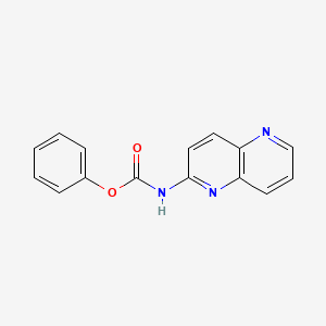 phenyl N-(1,5-naphthyridin-2-yl)carbamate