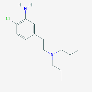 molecular formula C14H23ClN2 B15358013 2-Chloro-5-[2-(dipropylamino)ethyl]aniline 