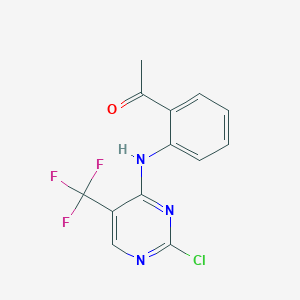 4-(2-Acetylphenylamino)-2-chloro-5-trifluoromethylpyrimidine