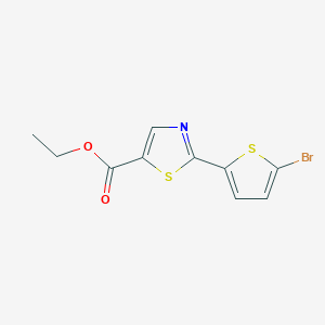 Ethyl 2-(5-bromothiophen-2-yl)-1,3-thiazole-5-carboxylate