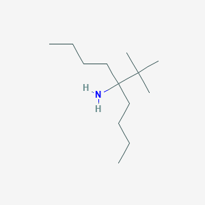 molecular formula C13H29N B15358095 5-Tert-butylnonan-5-amine 