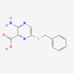 3-Amino-6-benzylsulfanylpyrazine-2-carboxylic acid