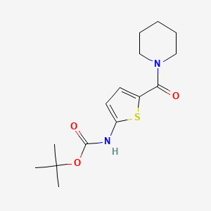 tert-butyl N-[5-(piperidine-1-carbonyl)thiophen-2-yl]carbamate