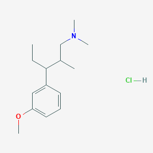 3-(3-methoxyphenyl)-N,N,2-trimethylpentan-1-amine;hydrochloride