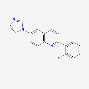 6-Imidazol-1-yl-2-(2-methoxyphenyl)quinoline