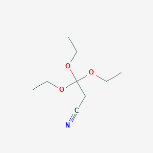 molecular formula C9H17NO3 B15358234 3,3,3-triethoxyPropanenitrile 