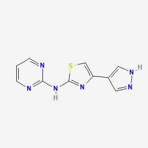 4-(1H-pyrazol-4-yl)-N-pyrimidin-2-yl-1,3-thiazol-2-amine