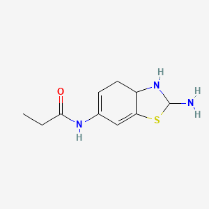 N-(2-amino-2,3,3a,4-tetrahydrobenzo[d]thiazol-6-yl)propionamide