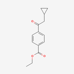 Ethyl 4-(2-cyclopropylacetyl)benzoate