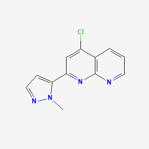 4-Chloro-2-(2-methylpyrazol-3-yl)-1,8-naphthyridine