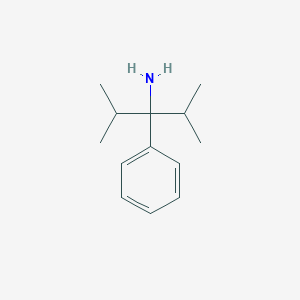 molecular formula C13H21N B15358453 2,4-Dimethyl-3-phenylpentan-3-amine 