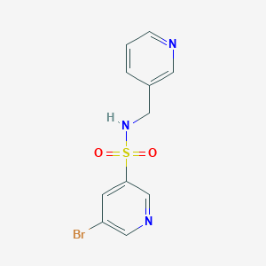 molecular formula C11H10BrN3O2S B15358462 5-bromo-N-(pyridin-3-ylmethyl)pyridine-3-sulfonamide 